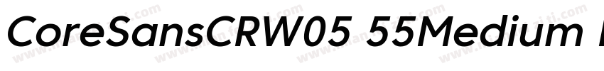 CoreSansCRW05 55Medium Regula字体转换